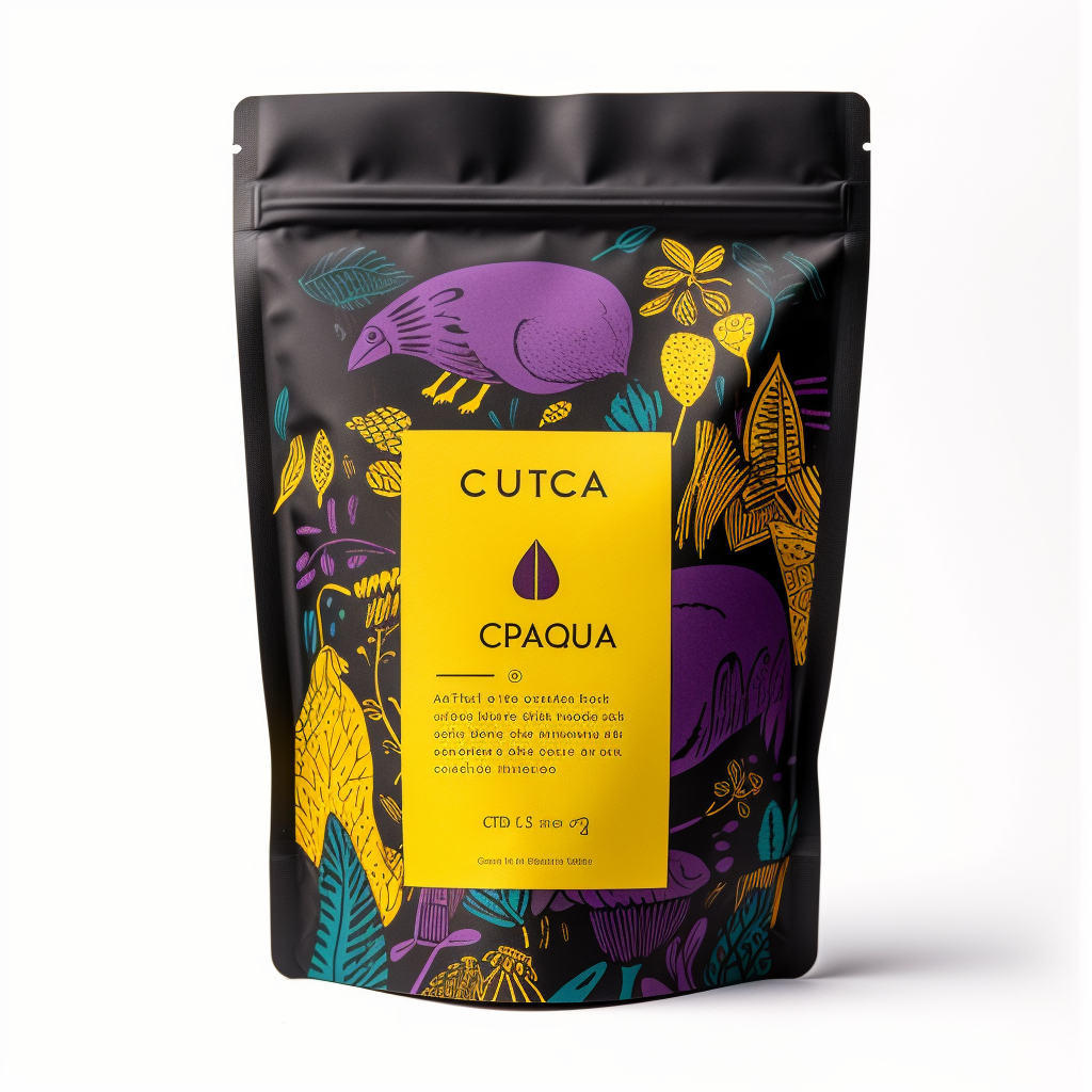 Biodegradable Stand up Pla Bag Tea Coffee Packaging Pouch Wi