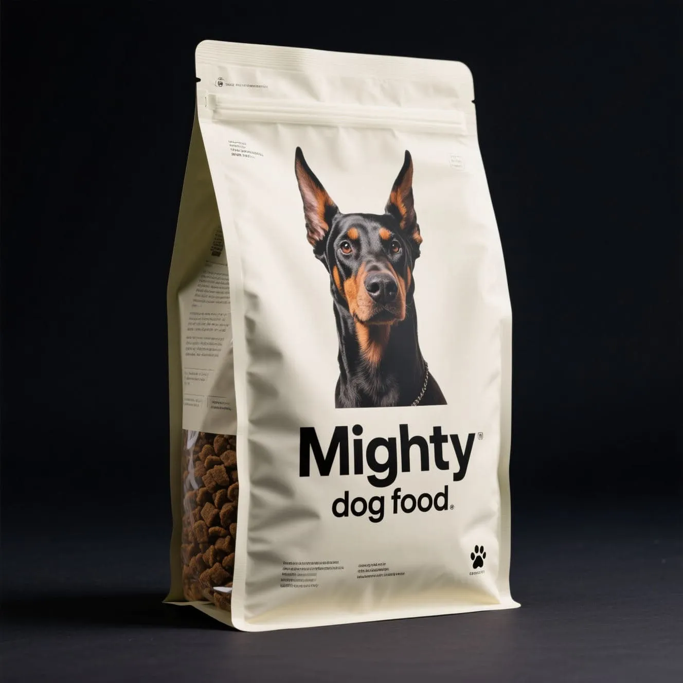 Custom Gravure Printing 500G 1Kg 2.5Kg Pet Dog & Cat Food Packaging Flat Bottom Zip Lock Pouch Stand up Sushi Bag