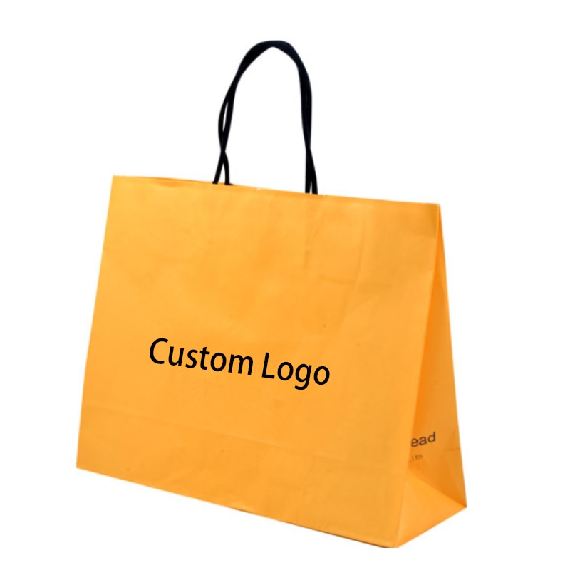 Wholesale Custom Luxury Gift Packaging Custom Printed Shopping Bag Kraft Paper Bags With Handles