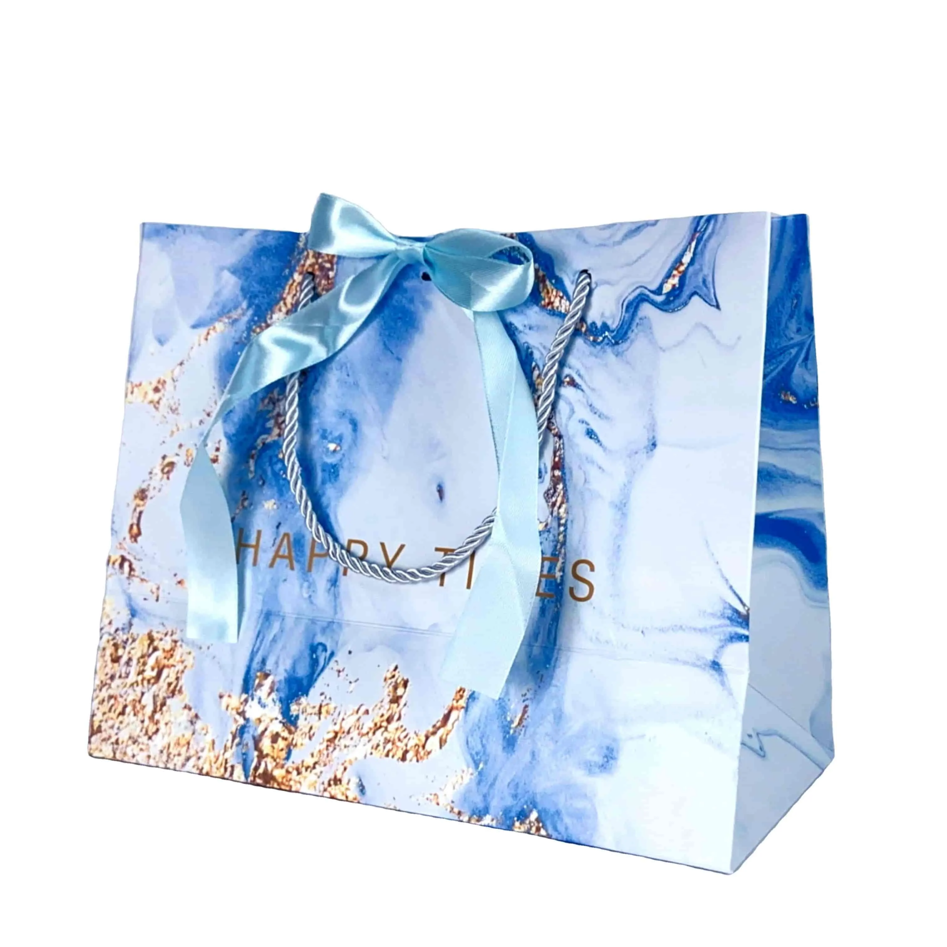 Manufacturer Custom Personalized Luxury Kraft Paper Bags With White Mini Cute Paper Handle Rope for Food Use and Exhibitions