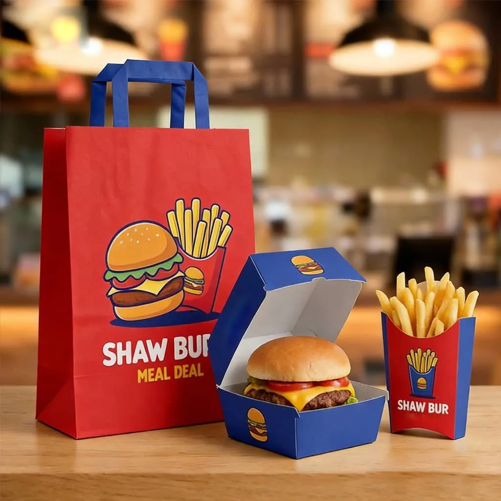 Factory Price Food Grade Paper Burger Box Fried Chicken Take