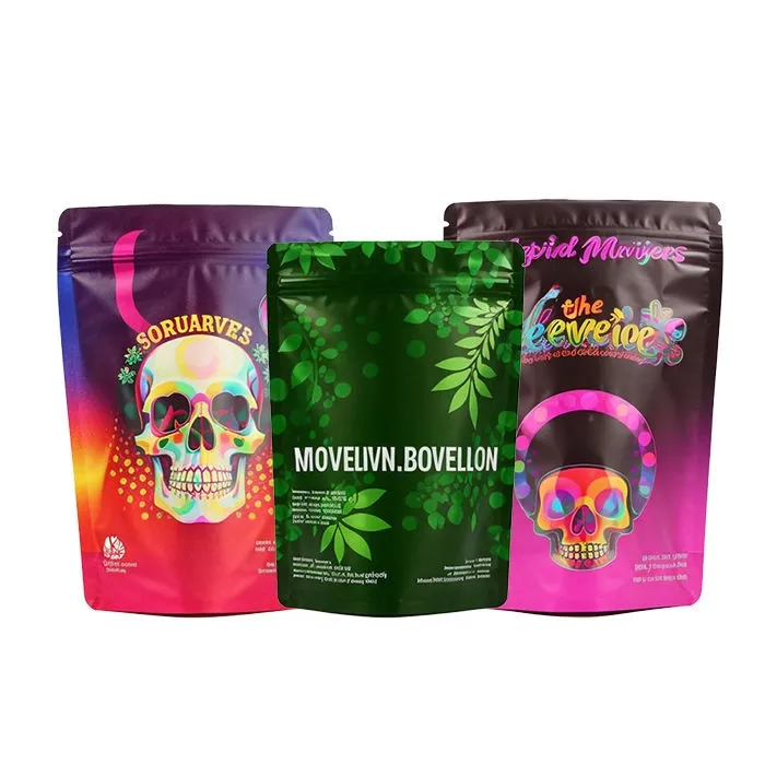 3.5g 7g 14g 28g Custom Plastic Stand up Doypack Pouch Smell Proof 3.5 Grams Mylar Bags With My Logo