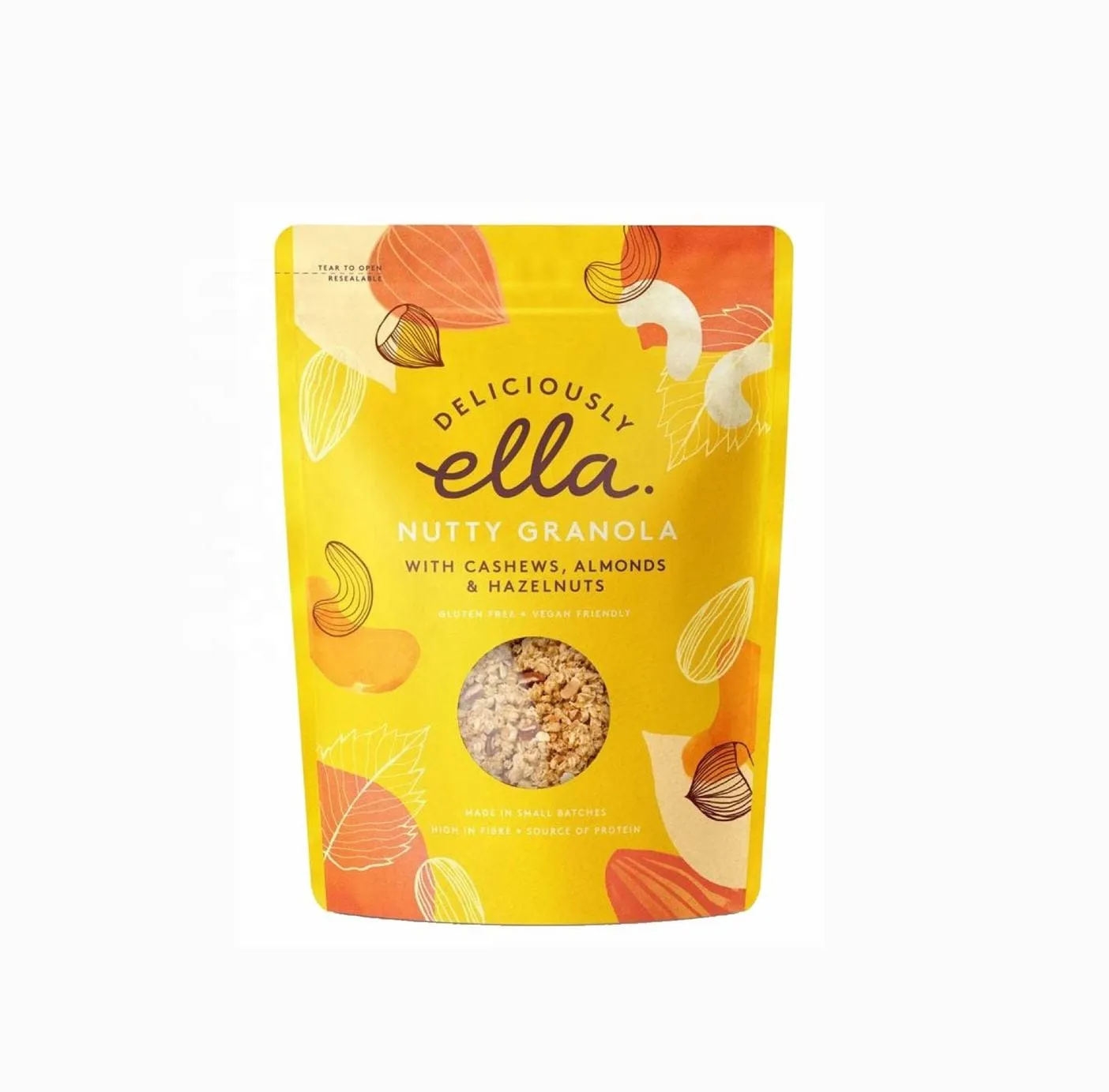 Custom Soft Touch Stand up Pouches for Milk Salad Baby Food 