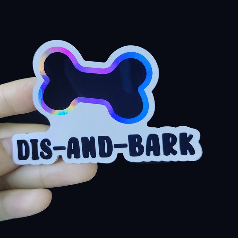 Custom Rainbow Film Vinyl Logo Laser Die Cut Sticker Fancy D