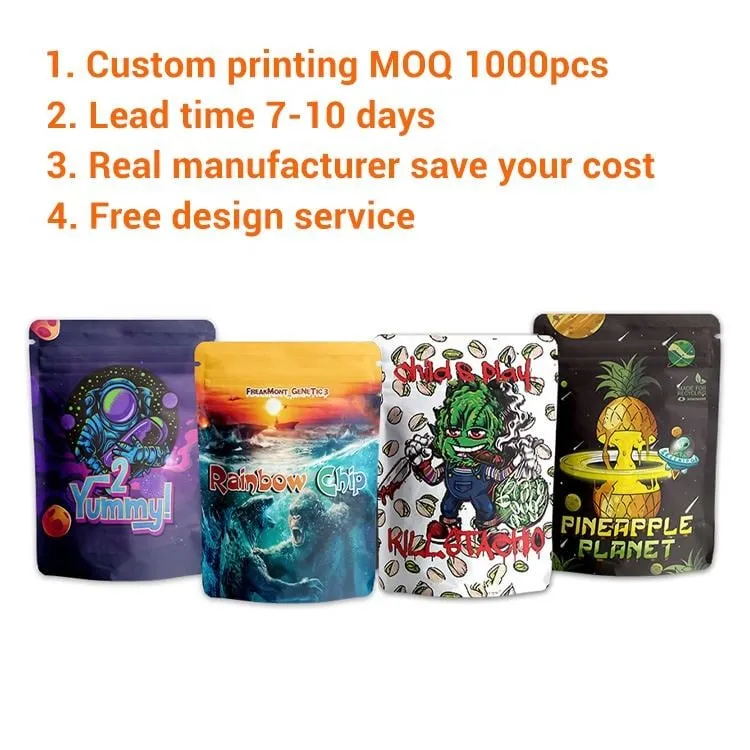 Custom Printed Thousands Creative Designs Resealable Cr Chil