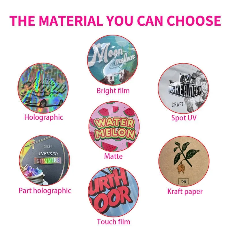 Custom Printed Resealable Ziplock Small Packaging 3 Side Sea