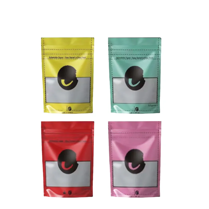 Custom Printed 3.5g Stand up Pouch Mylar Bags Child & Sm