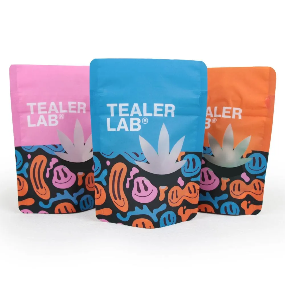 Custom Logo Design Food Grade Child Lock Matte Plastic Resealable Ziplock Mylar Bags with Window for Sugar Snack Food Packaging