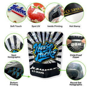 Transparent window cannabis stand-up pouch for flower display